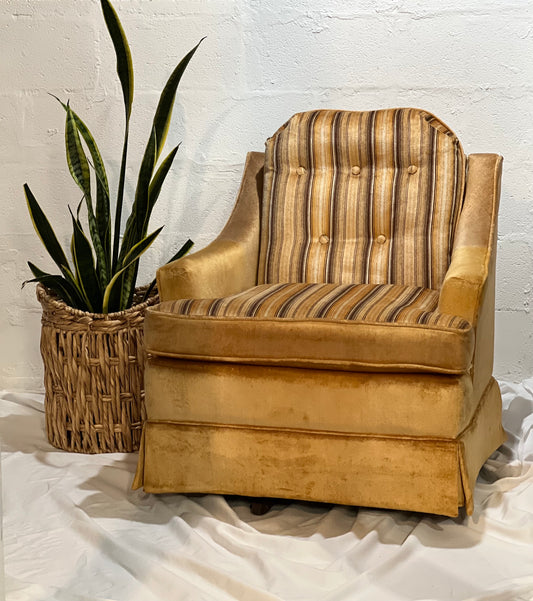 La-Z-Boy Striped Swivel Chair