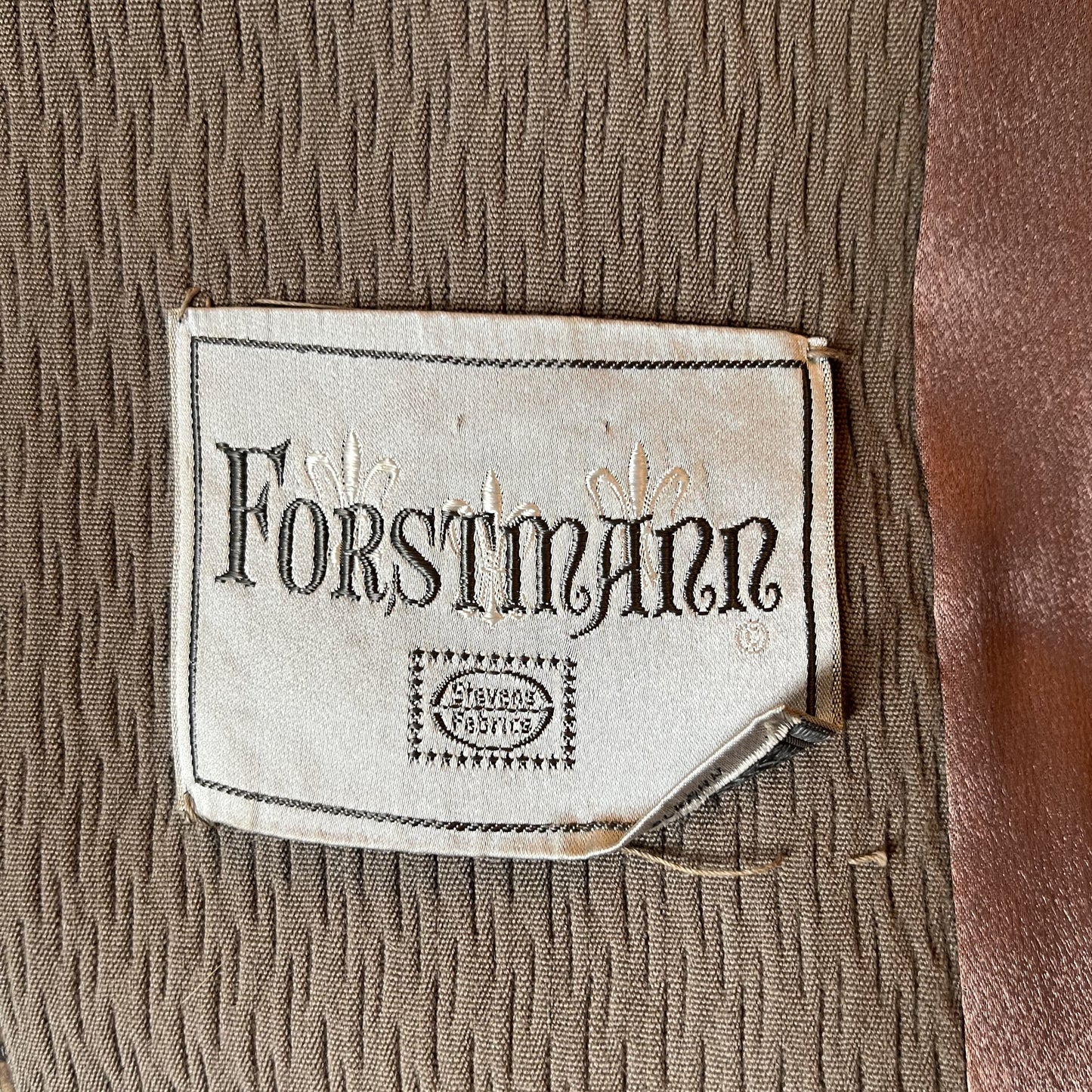 1960's Forstmann Fur Collar Dress Coat