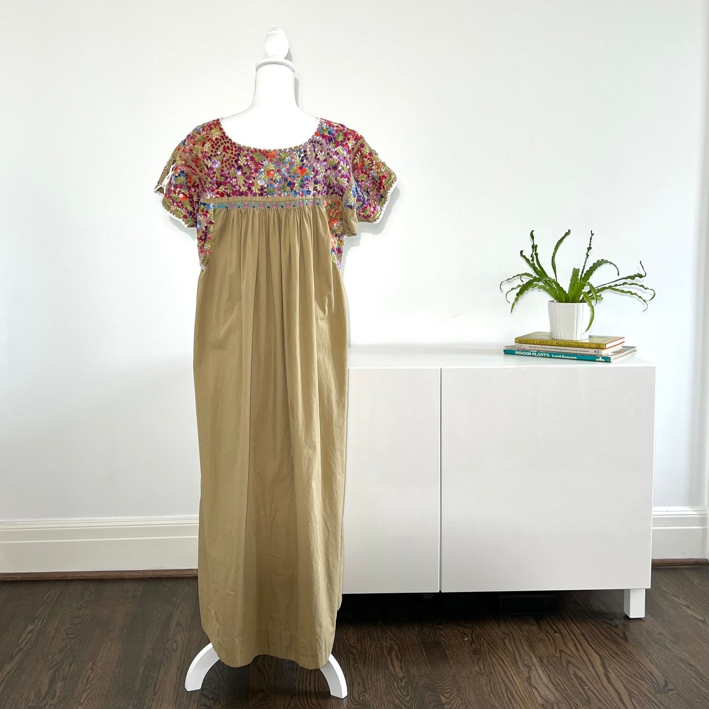 Vintage Boho Embroidered Dress